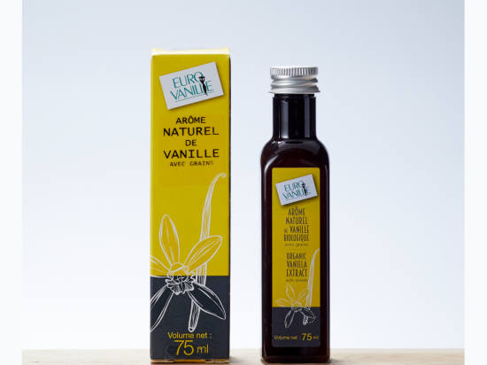 Organic Bourbon vanilla extract - L80 - with seeds - 75 ml  