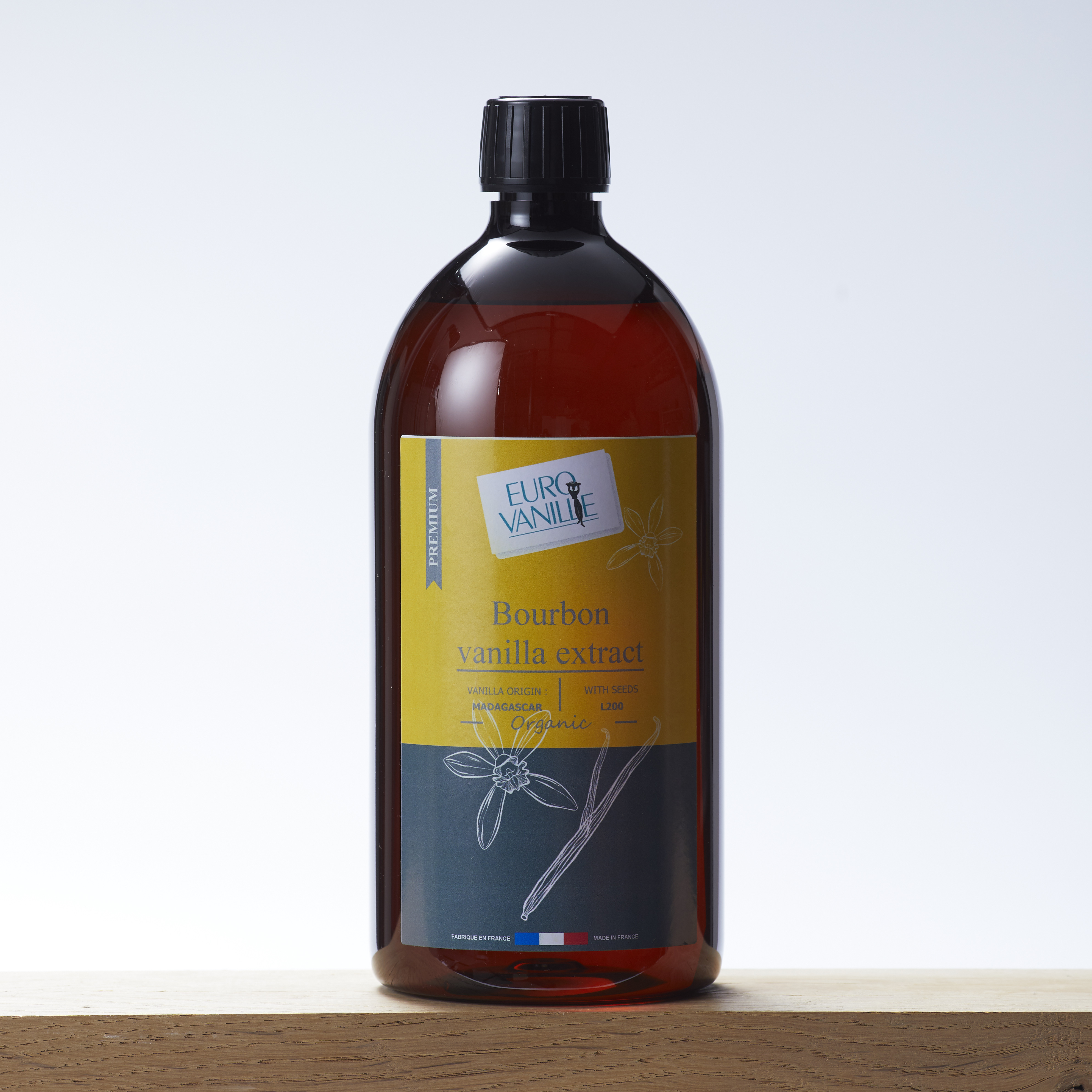 ORGANIC Bourbon vanilla extract with seeds - L200 - 1 kg