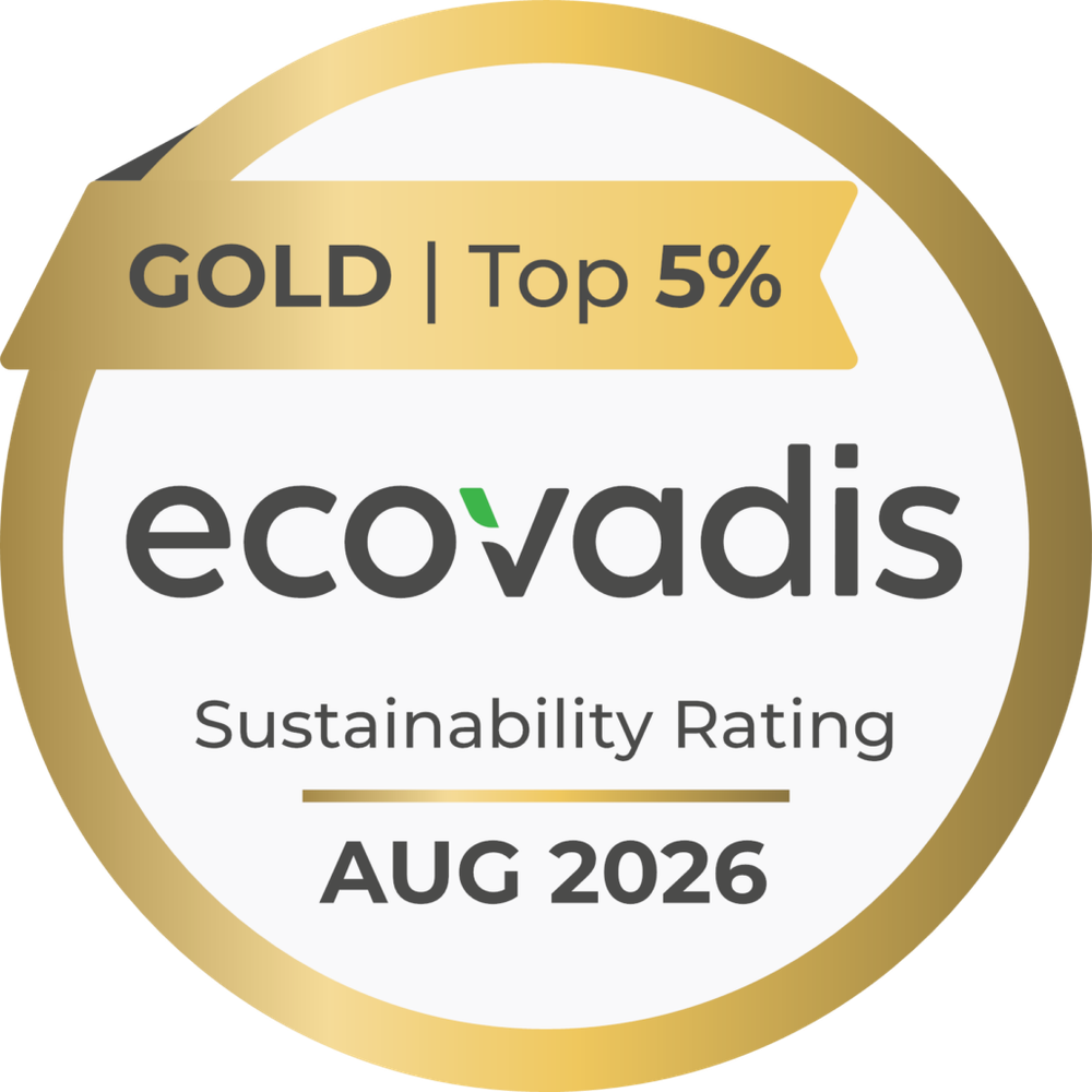 Médaille d'or EcoVadis 2026 d'Eurovanille, note 83/100, top 5 % mondial