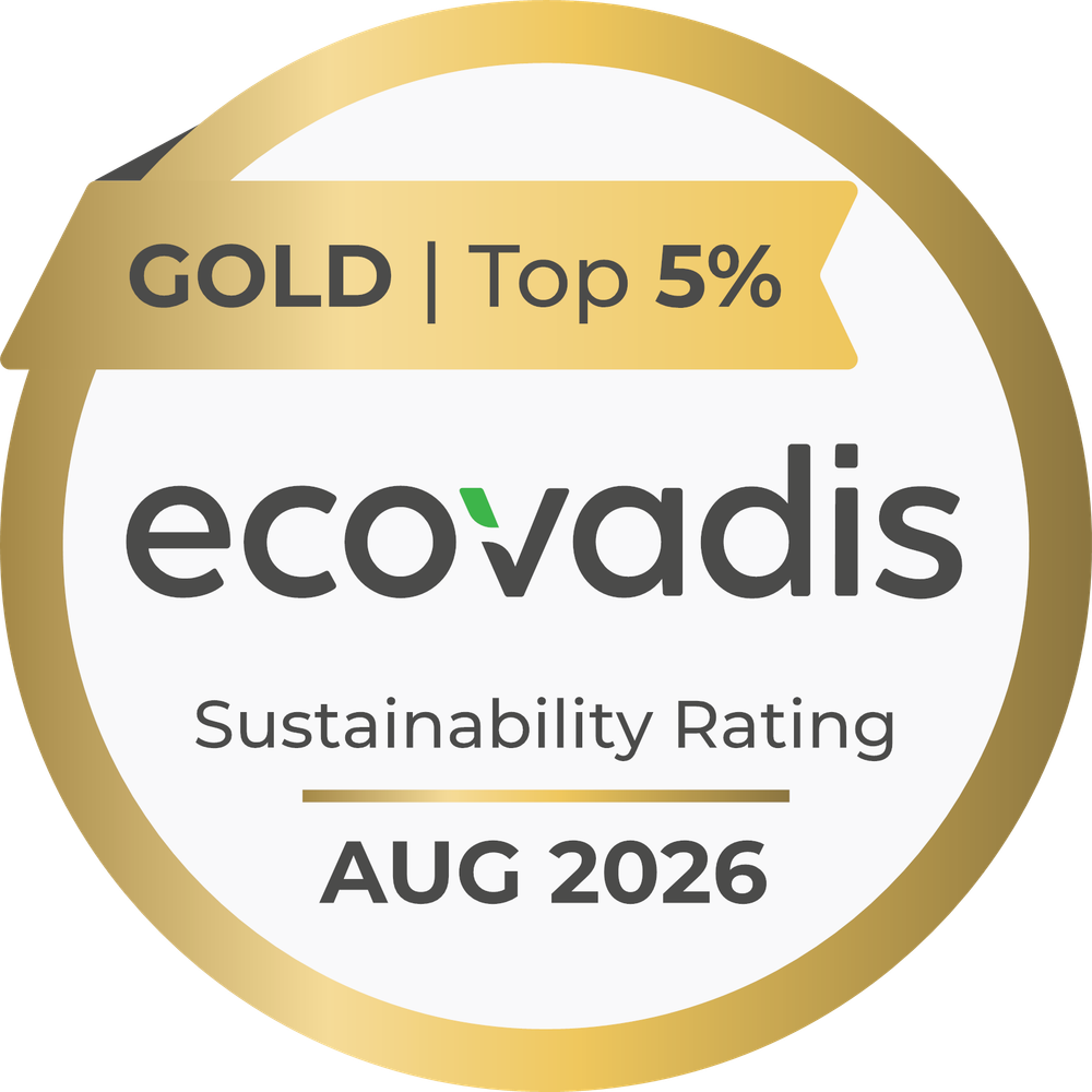 Médaille d'or EcoVadis 2026 d'Eurovanille, note 83/100, top 5 % mondial
